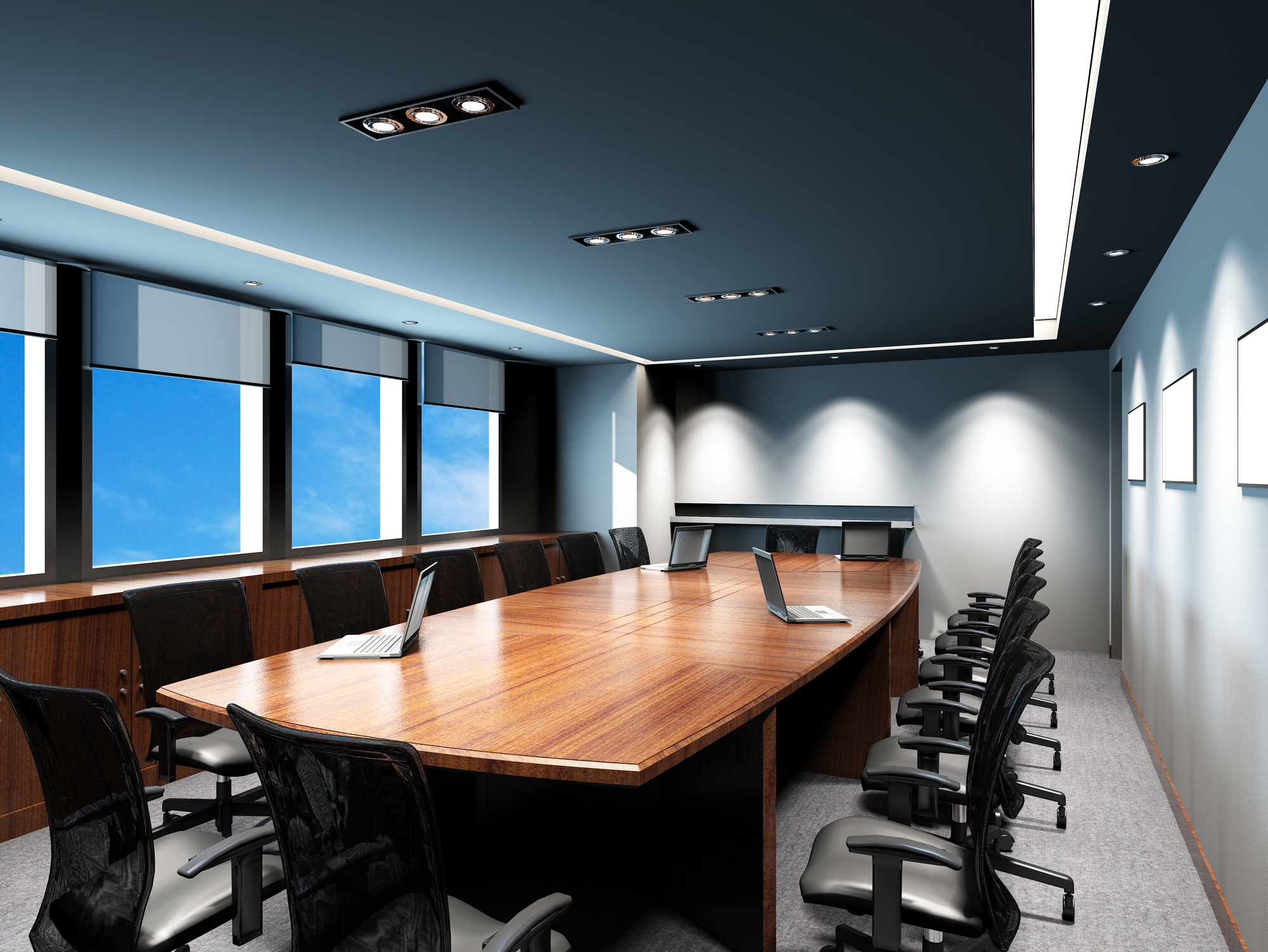 Business meeting room in office with modern decoration